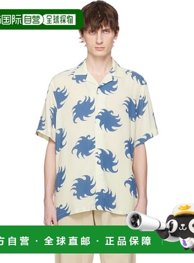 1h可退 香港直邮潮奢 OAS 男士 灰白色 & 蓝色 Sky Ember Viscose