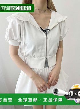 1h可退 日本直邮PHILLY女装夏日薄款带 Ribbon 设计女士短袖帕克