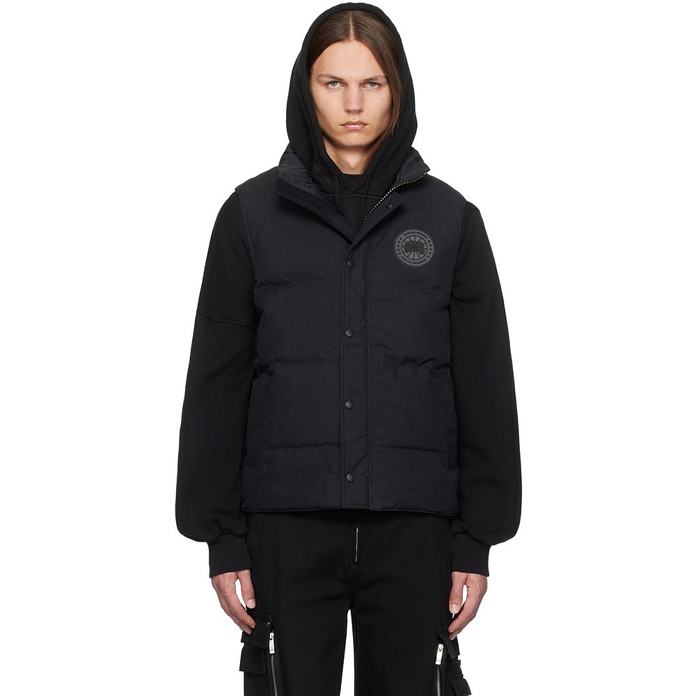 Canada Goose 加拿大鹅 男士 黑色 Garson 羽绒马甲 2081MB2