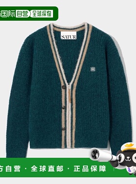 韩国直邮SATUR设计师款大气简约日常休闲个性开衫SA23FWMK34GN