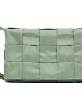 Bottega Veneta 葆蝶家 男士 绿色 Cassette 斜挎包 667298VCQ71