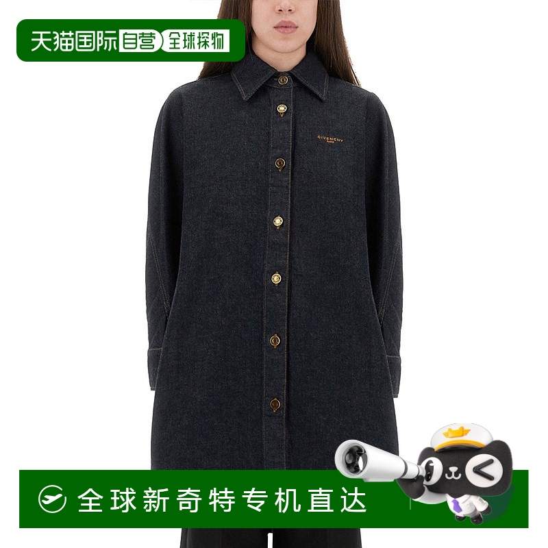 1h可退 香港直邮GIVENCHY 女士衬衫 BW61F1516P401 AW2025 蓝色 O