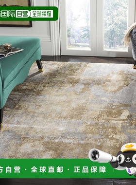 自营safaviehMirage Hand Made Area rug, Taupe / Grey Contempo