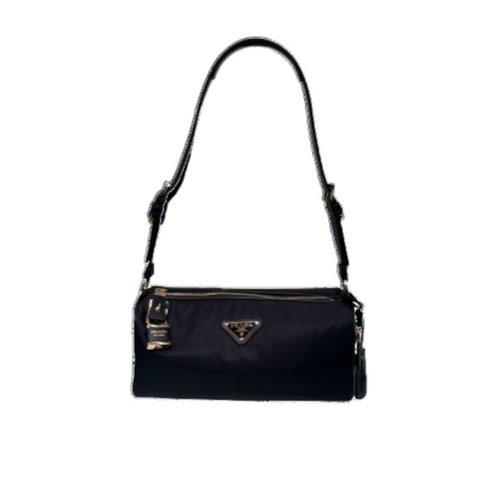 PRADA 女士斜挎包 1BC2332C8QVODOF0002 CO 黑色 徽标单肩包