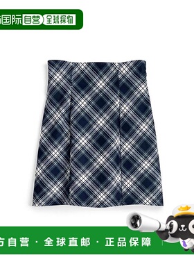 日本直邮日潮 GRL 格子 高腰 紧身迷你裙DK1567裙子麂皮格纹针织