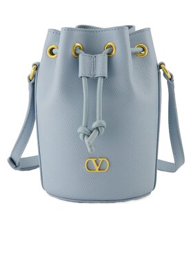 VALENTINO 女士斜挎包 WP0AJ2SNPZJ4 SS2025 灰色 抽绳迷你桶包