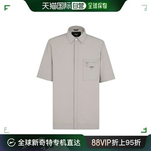 Fendi 芬迪 男士 FW1251AO78 香港直邮潮奢 翻领短袖 衬衫