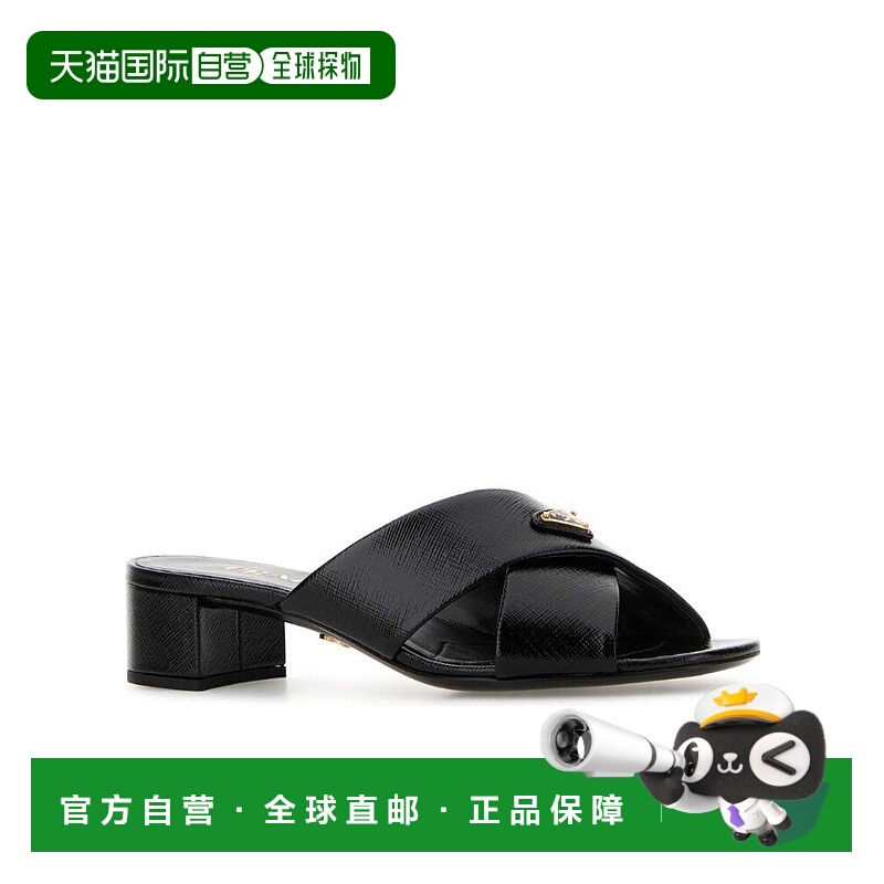 1h可退 香港直邮PRADA 女士凉鞋 1XX7883A9SF035F0002 CO 黑色 露