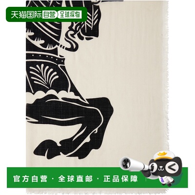 香港直邮潮奢 Burberry 巴宝莉 女士 灰白色 & 黑色 Wide EKD Woo