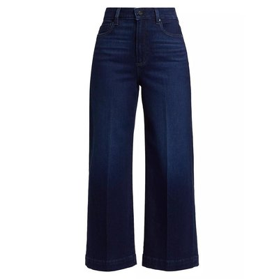 美国直邮PAIGE女士牛仔裤高腰直筒弹力休闲时尚 潮流百搭女装下装