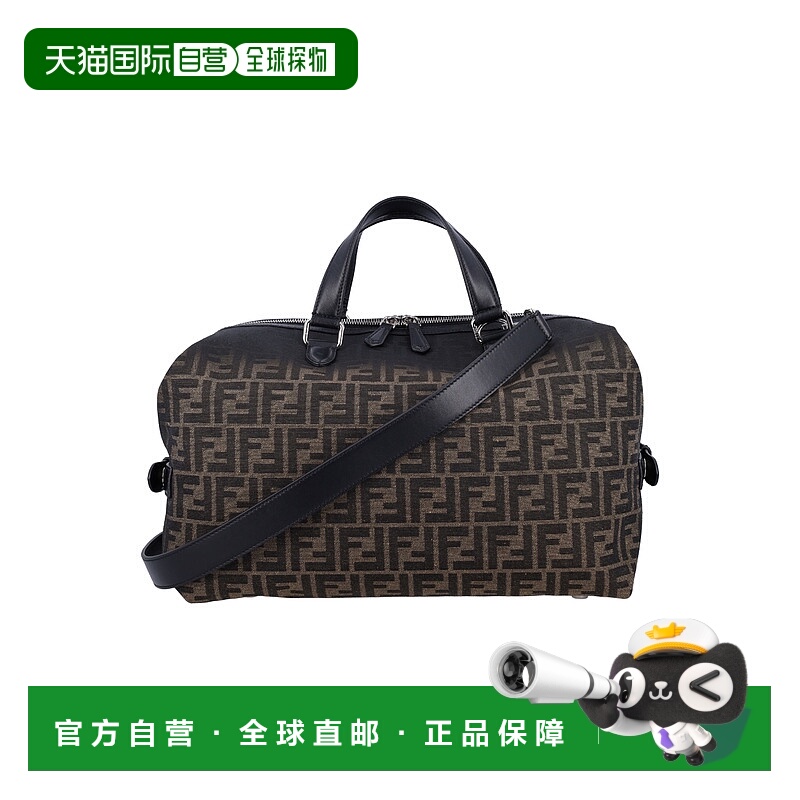 1h可退 欧洲直邮FENDI 男士单肩包7VA638APD8F0L3T牛皮斜挎包男包