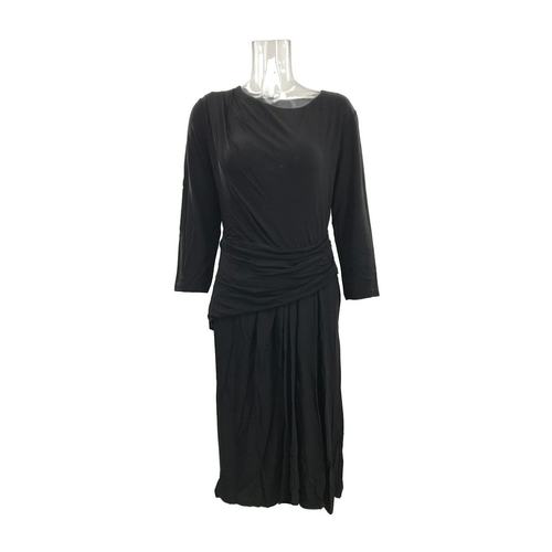 MAX MARA 女士半身裙 6621075706008 AW2021 黑色 褶皱细节连衣裙