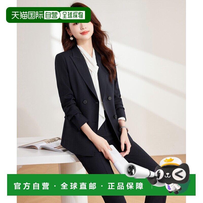 日本直邮DRESS+ ds2405 Dress Plus 套装(外套和裤子)(海军蓝
