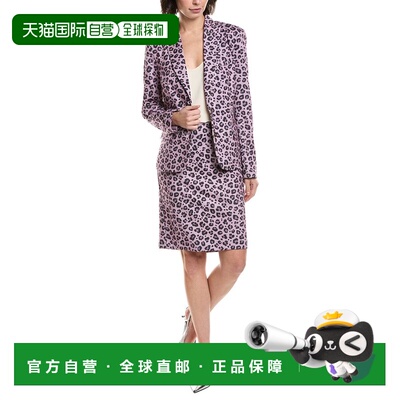 自营Nanette Nanette Lepore 2pc Ponte Skirt Suit - purple 美
