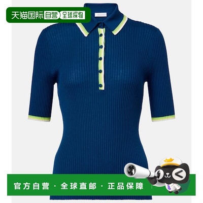1h可退 香港直邮Gabriela Hearst 女士 Perro 羊绒真丝Polo衫女装