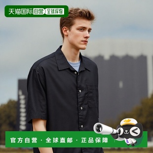 亚麻开领衬衫 男士 1006390900002 日本直邮CAHLUMN 1h可退