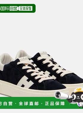 1h可退 香港直邮潮奢 Hogan 女士 Crosswind 皮质运动鞋 white白