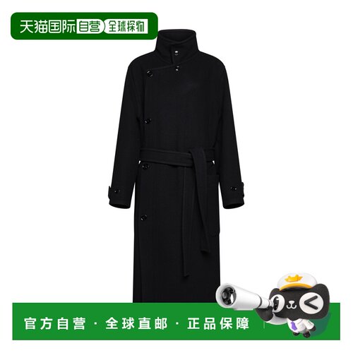 香港直邮LEMAIRE 男士大衣 CO1037LF1116BK999 CO 灰色 羊毛长袖