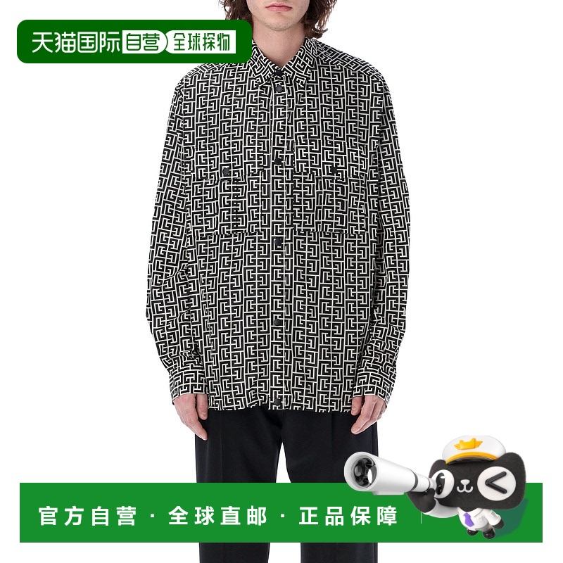 1h可退 香港直邮BALMAIN 男士衬衫 AH1HD000XB50GFE长袖