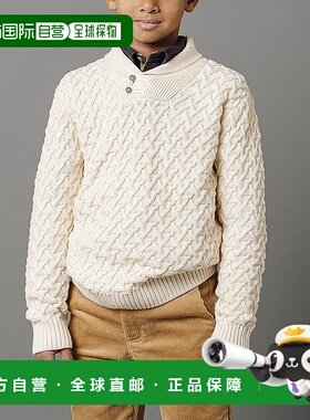 自营 hope & henryHope&Henry人字领斜领毛衣-白色 美国奥莱直发