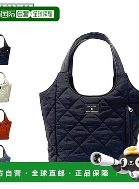 日本直邮ROOTOTE 女士轻便拉链托特包LT 圆形 Paruti 绗缝 D黑色3