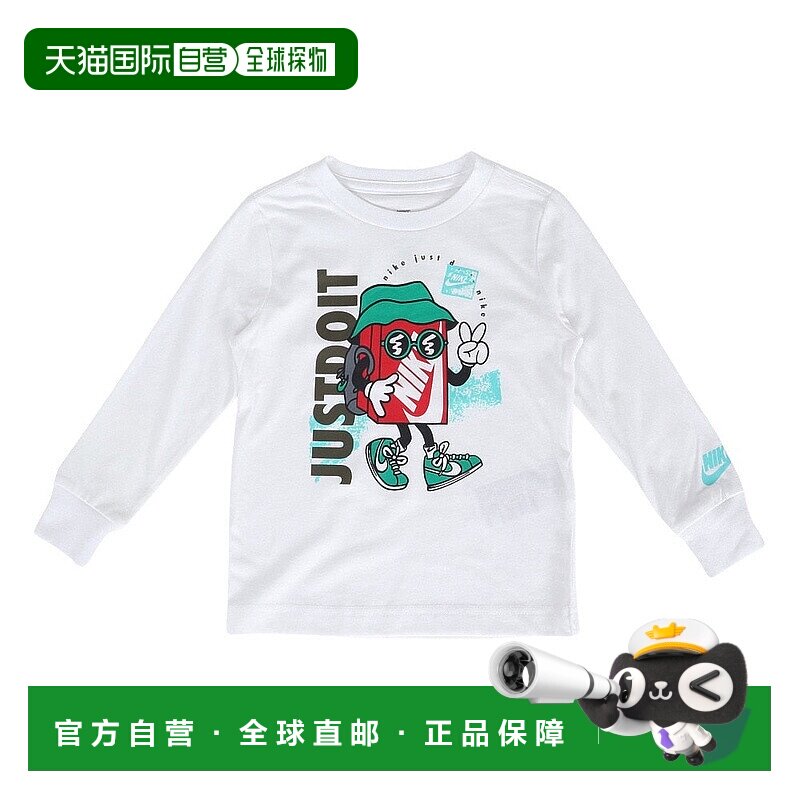 日本直邮NIKE-耐克（儿童）蹒跚学步的T恤NKB Boxy Peace T恤76M3