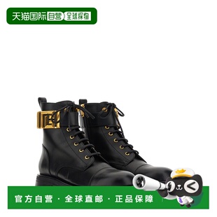 黑色 香港直邮BALMAIN AW2024 BN0TC961LVIT0PA ‘Rom 女士高跟鞋