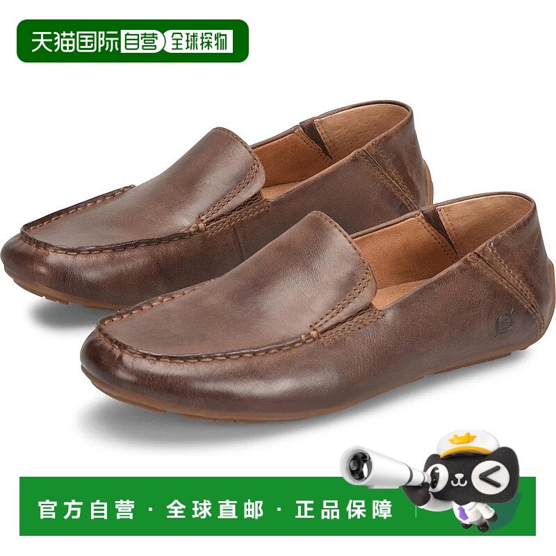 自营Born Marcel BM0016923 Driver Loafer Men's Brown Moc Toe