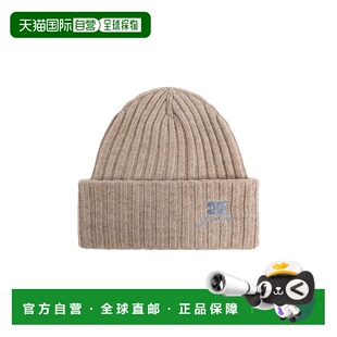 香港直邮GANNI 女士帽子 A69295953934 SS2026 浅棕色 Cap with e