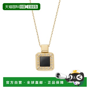 日潮跑腿Vendome K18YG黄金黑玉髓钻石项链 YellowGold 50cm AGVN