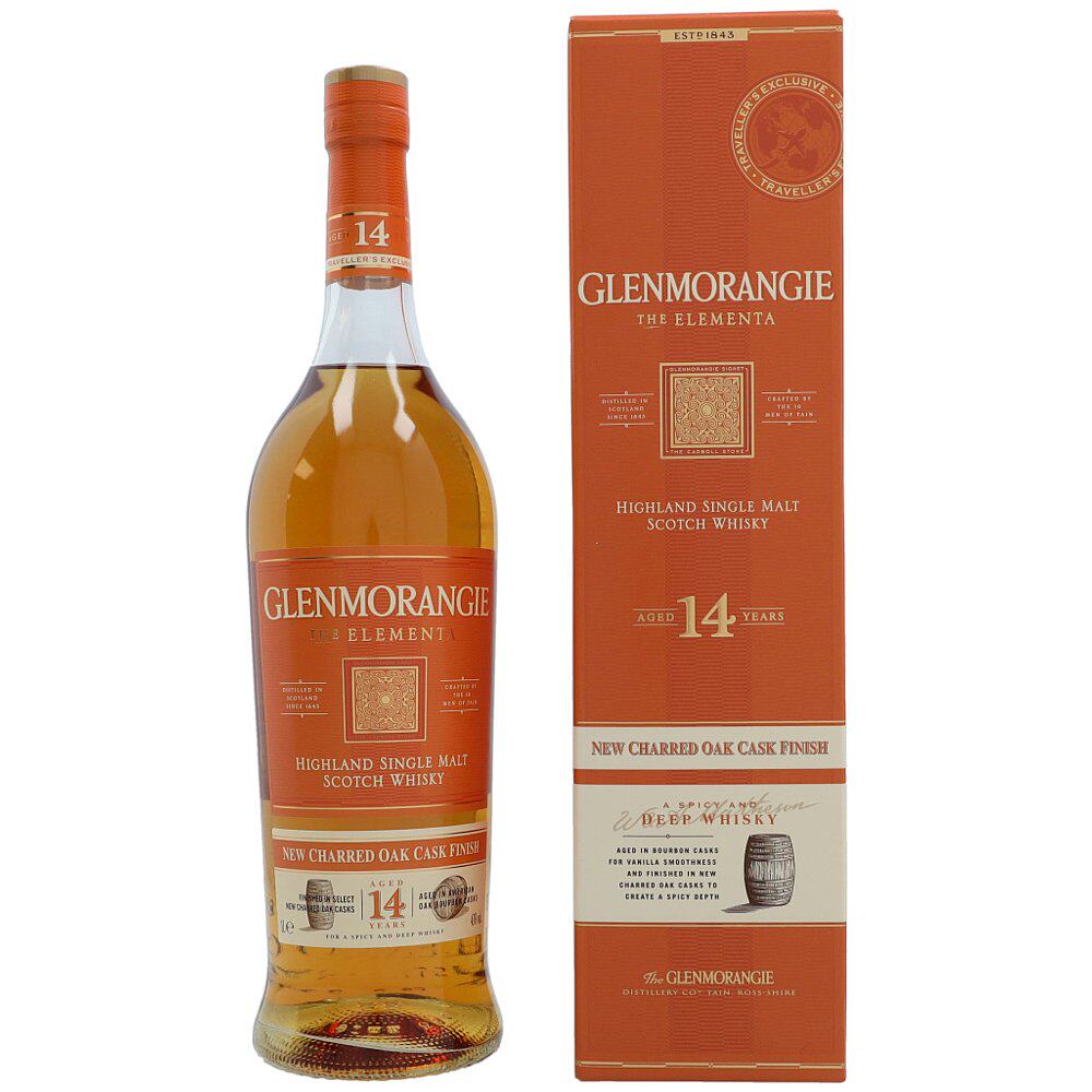 欧洲直邮glenmorangie格兰杰14年威士忌43%1L英国原装进口洋酒
