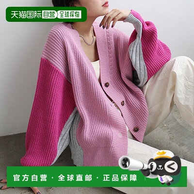 日本直邮GeeRA 前后2WAY色块配色针织衫 R04609EW14101