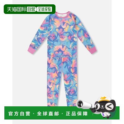 自营deux par deuxOrganic Cotton Two-Piece Pajamas Rainbow He