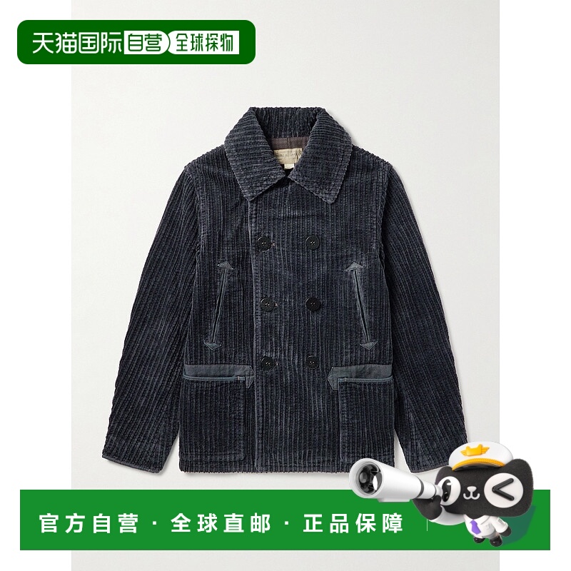 1h可退 香港直邮潮奢 RRL 拉夫 劳伦RRL 男士 棉质灯芯绒双排扣大