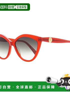自营 Longchamp Women's Cat Eye Sunglasses LO730S 600 Red 56m