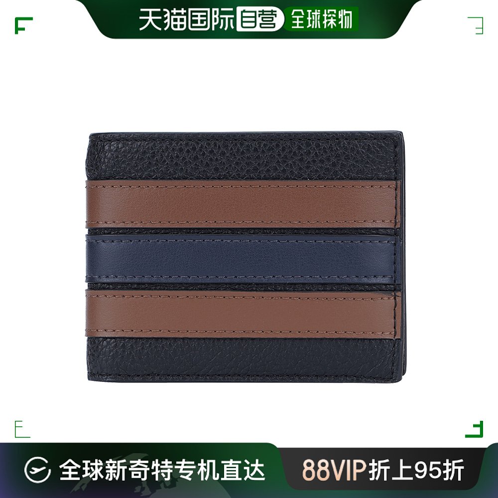 香港直邮coach 奥莱款男士皮质短款钱包3003qbr64