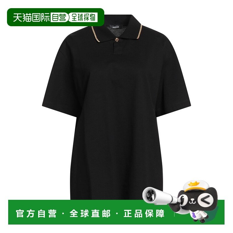 1h可退 香港直邮潮奢 versace 范思哲 女士 Polo衫 black黑色 舒,女装/女士精品,POLO衫,淘宝优惠券,粉丝福利购,淘宝优惠卷