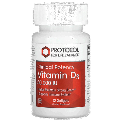 香港直发Protocol For Life Balance维生素D3软胶囊12粒单位凝胶