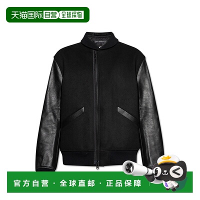 香港直邮Y-3 男士夹克 JX73380BLACK AW2025 黑色 Bomber jacket