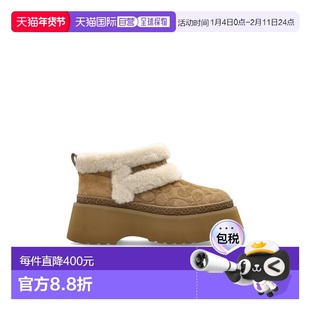 香港直邮COACH 女士靴子 CCO350TOB AW2025 浅棕色 Platform shoe