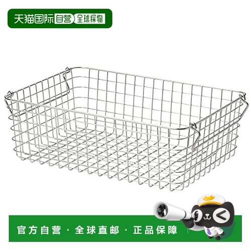 【日本直邮】Muji无印良品 不锈钢丝筐子3 约37x26x高12cm 448317