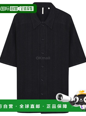韩国直邮Sunflower Spacey短袖衬衫 黑色 1157款 男士棉质休闲上