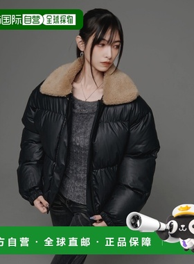 1h可退 日本直邮.KOM 男女同款 仿皮短款外套 胸部加厚设计  KOMC