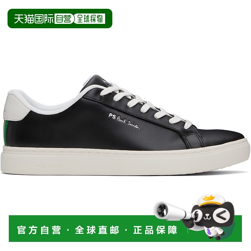 1h可退 香港直邮潮奢 Paul Smith 男士 黑色 Rex 运动鞋 M2SREX56