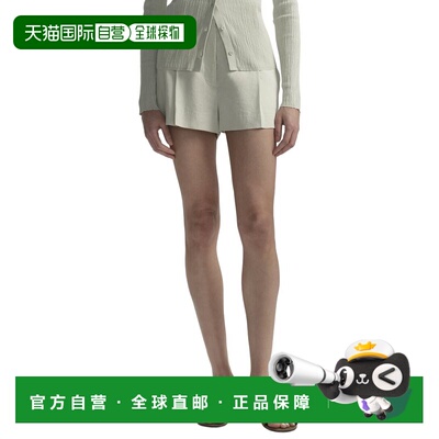 自营A.L.C.Winston亚麻混纺短-绿色短裤 美国奥莱直发
