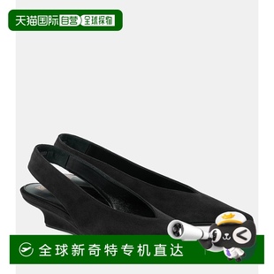TOTÊME 绒面革坡跟鞋 香港直邮潮奢 女士 舒适 004162 black黑色