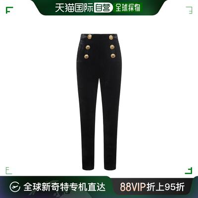 香港直邮潮奢 Balmain 巴尔曼 女士 徽标休闲裤 YF1PD022JD35