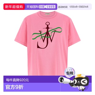 1h可退 香港直邮J.W. Anderson 女士 JW Anderson 絲帶錨圖案 T