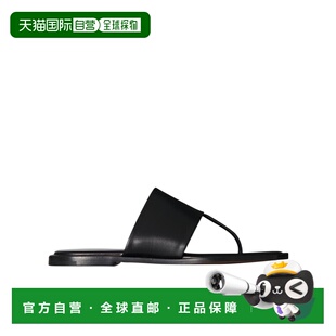 香港直邮THE ROW 女士凉鞋 F1534L57BLK AW2024 黑色 Signum 皮革