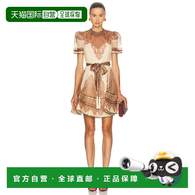 香港直邮ZIMMERMANN/Ascent Picnic女士短款连衣裙【付后1h可退】图片